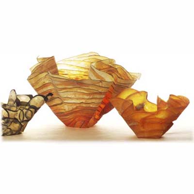 bowl made from dried papaya