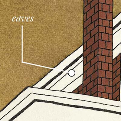 eaves help with water runoff and help control sun and shade exposure
