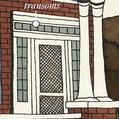 windowed transoms bring in natural light and can increase air flow