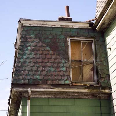 Roxbury, MA roof detail before