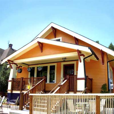 a Craftsman-style cottage in the Boise Neighborhood, Portland, Oregon