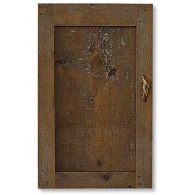 salvaged wood cabinet
