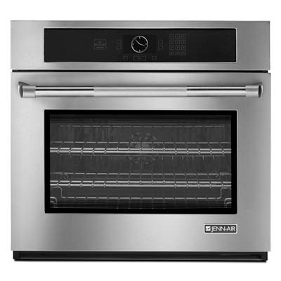 wall oven with touch-anywhere controls