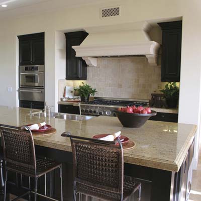 stain-resistant stone countertop
