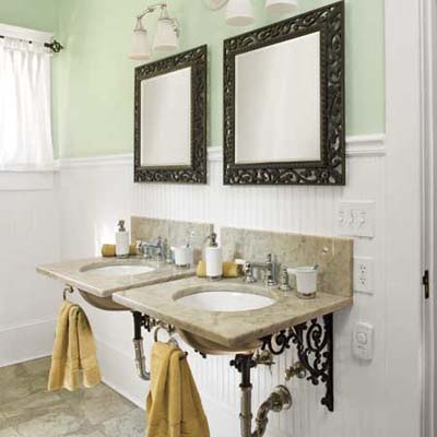 vintage-look wall-mount sinks