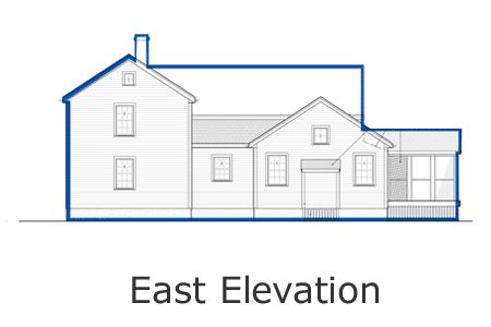 bedford house east elevation