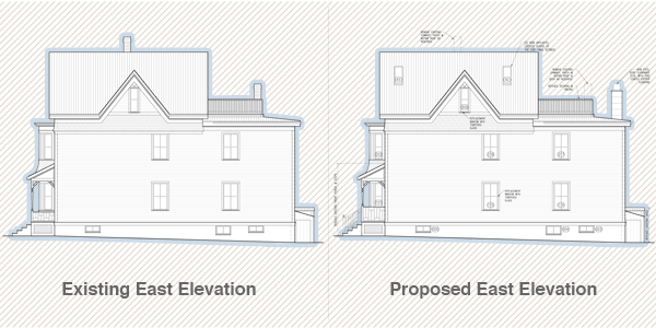 Cambridge House East Elevation