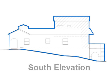 los angeles house south elevation