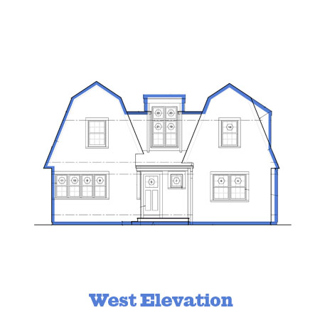 newton centre project west elevation