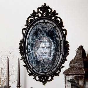 an eerie mirror for Halloween decorations