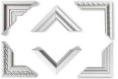 group of moldings for use as wall frames