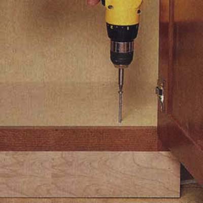 Join all units of the entertainment center with screwdriver