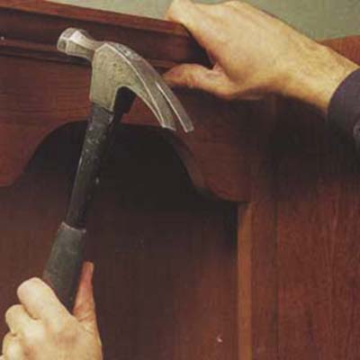Finish unit with crown molding