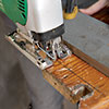 Cut along the line using a jigsaw.