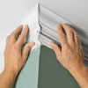 press the mitered ends together until mud squeezes out of the joint