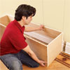 installing the pre-built seat box