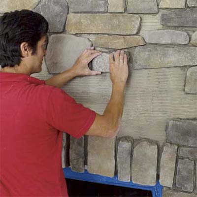 THIS OLD HOUSE: HOW TO BUILD A STONE-VENEER FIREPLACE SURROUND