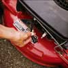 IMPORTANT: Disconnect teh spark plug to prevent accidental machine turn-on