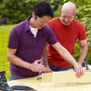 man building jig