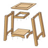 side table construction diagram