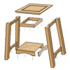side table construction diagram