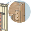 diagram showing assembly of the mantel to build a wood surround fireplace shelf mantel