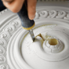 cut the ceiling medallion center hole
