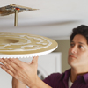 install the ceiling medallion