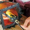 fit the socket in the housing to rewire an all-weather lantern