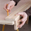 mark the corner stiles when building a bar