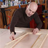 miter and insert the molding when building a bar
