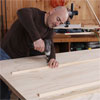 attach the shelf supports when building a bar