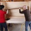 inset shelf when building a bar