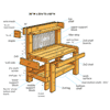 a potting bench for the garden