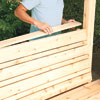 attaching the backrest cap for the bench