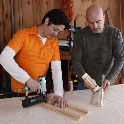 Assemble the racks to make a wine hutch