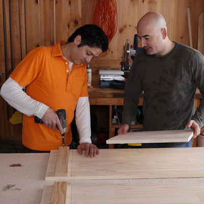 attaching cleats to the side pieces