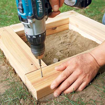 Secure the Courses to make a planter bench