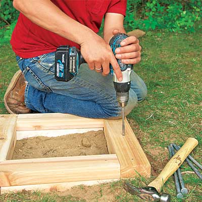 Erect the Planters to make a planter bench