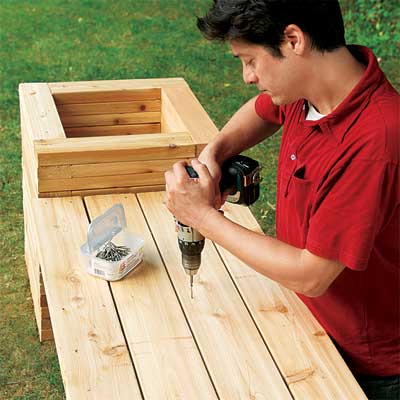 How to Build Planter Benches