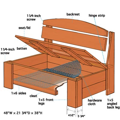 Bench with Storage