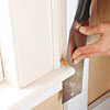 using a Japanese pull-saw to cut existing trim