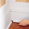 installing the wainscoting shoe molding