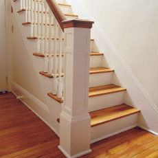 a repaired balustrade