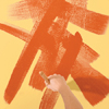 how to paint a color wash step three: spread the paint out with random brush strokes
