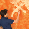 how to paint a color wash step five: brush on the second layer