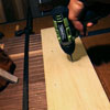 Cut two battens  to Build a Hairpin-Leg Coffee Table
