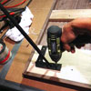 screw the legs into the battens to Build a Hairpin-Leg Coffee Table