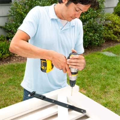 Attach the Hinges to build a garden gate