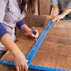 determine the length of the top to build a table from salvage beams